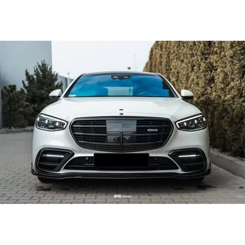 Carbon Fiber Auto Parts for Mercedes-Benz S-CLASS W223 Upgrade Bra-bus Body Kit Front Lip Rear Diffuser Spoiler Exhaust Pipe